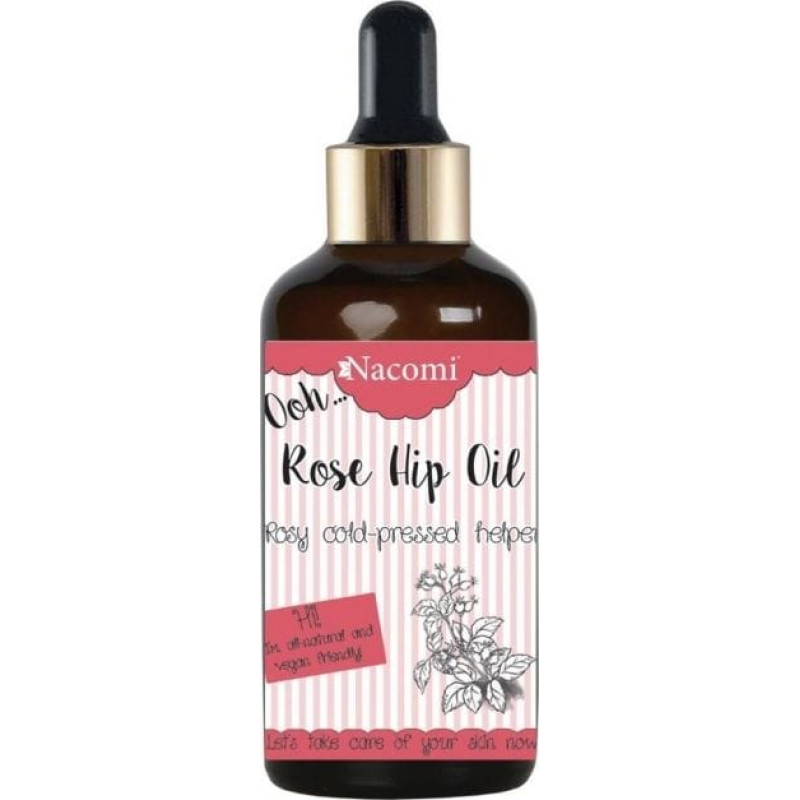 Nacomi Olej do ciała Rose Hip Oil z pipetą 50ml