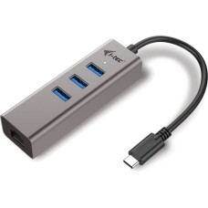 I-Tec HUB USB I-TEC 1x RJ-45  + 3x USB-A 3.0 (C31METALG3HUB)