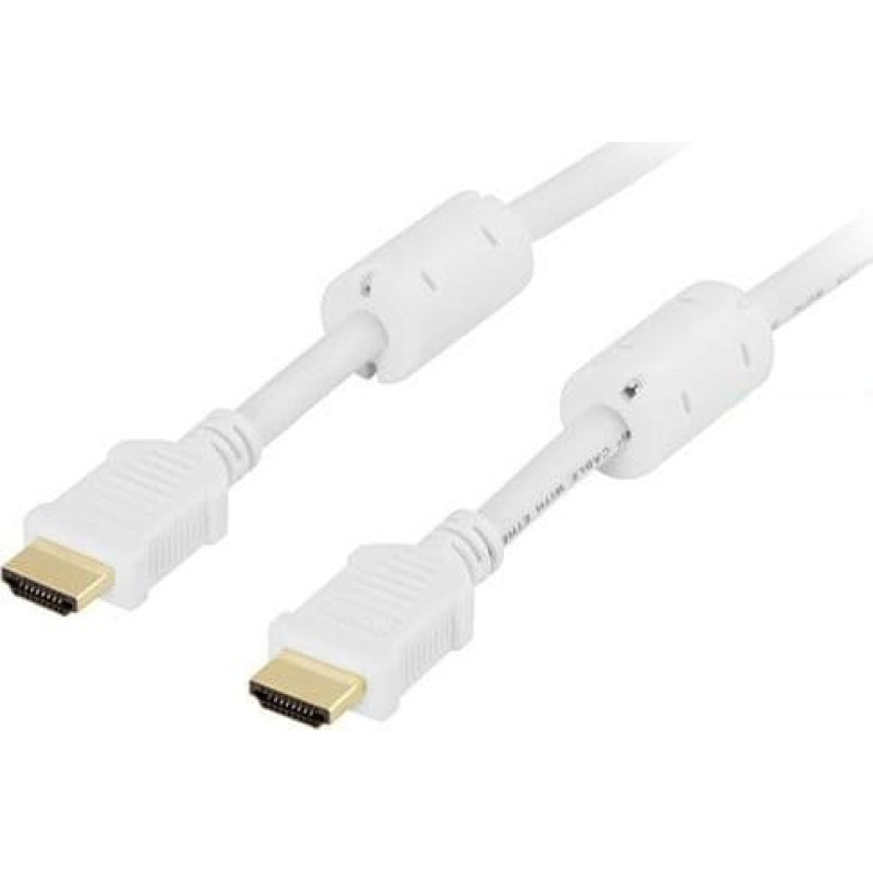 Deltaco Kabel Deltaco HDMI - HDMI 3m biały (HDMI-1030A)