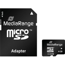 Mediarange 4 GB microSDHC (schwarz, Class 10)