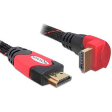 Delock High Speed Kabel HDMI A (Stecker) > HDMI A (Stecker, gewinkelt) 4K (schwarz, 5 Meter)