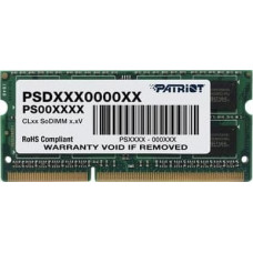 Patriot Pamięć do laptopa Patriot Signature, SODIMM, DDR3L, 4 GB, 1600 MHz, CL11 (PSD34G1600L2S)