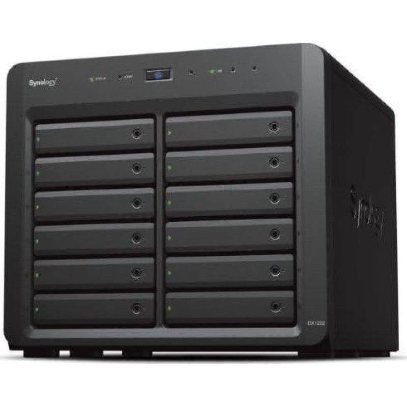 Synology Synology DX1222 obudowa do dysków twardych Obudowa HDD/SSD Czarny 2.5/3.5