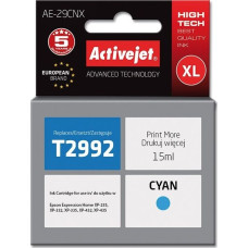 Activejet AE-29CNX ink for Epson printer, Epson 29XL T2992 replacement; Supreme; 15 ml; cyan