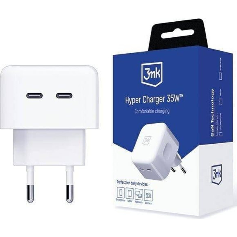 3MK Ładowarka 3MK Hyper Charger 2x USB-C  (Hyper Charger 35W)