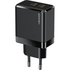 Usams Ładowarka Usams Ładowarka Sieciowa USAMS 2xUSB-C T54 40W PD czarna CC172TC01 (US-CC172)