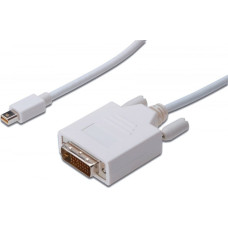 Digitus Kabel Digitus DisplayPort Mini - DVI-D 2m biały (AK-340305-020-W)