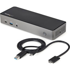 Startech Stacja/replikator StarTech StarTech.com DK31C3HDPDUE stacja dokująca Przewodowa USB 3.2 Gen 2 (3.1 Gen 2) Type-C Czarny, Szary