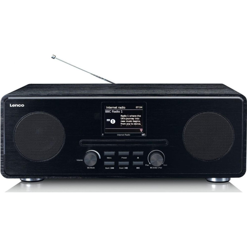 Lenco Radioodtwarzacz Lenco Radio internetowe DIR-260BK Czarny