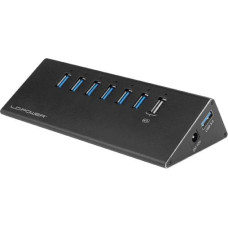 Lc-Power HUB USB LC-Power 1x USB-A do ładowania  + 6x USB-A 3.0 (LC-HUB-ALU-2B-7)