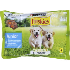 Purina Nestle FRISKIES Junior Chicken with Carrots - wet dog food - 4x100g