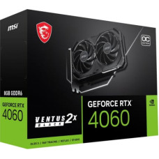 MSI GeForce RTX 4060 VENTUS 2X BLACK 8G OC NVIDIA 8 GB GDDR6 DLSS 3