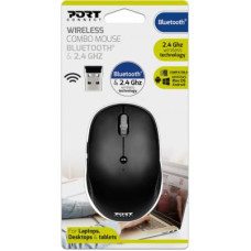 Port Designs 900709 mouse Ambidextrous RF Wireless+Bluetooth 1600 DPI