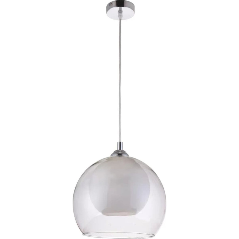 Kris Lampa wisząca KRIS Krislamp Loko KR 399-1L lampa wisząca zwis 1x40W E27 transparentna/chrom