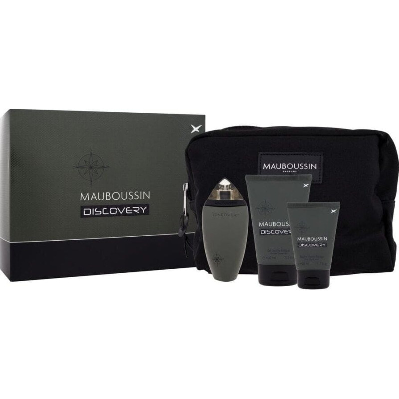 Mauboussin Set Mauboussin: Discovery, Eau De Parfum, For Men, 100 ml + Discovery, Cleansing, Shower Gel, 100 ml + Discovery, After-Shave Balm, 50 ml For Men