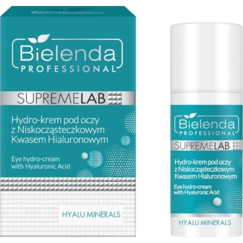 Noname BIELENDA PROFESSIONAL_SupremeLab Hyalu Minerals Eye Hydro-Cream With Hyaluronic Acid hydro-krem pod oczy z kwasem hialuronowym 15ml