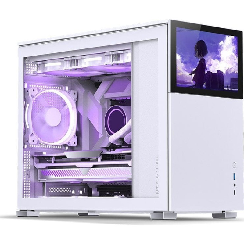 Jonsbo Obudowa Jonsbo Jonsbo D31 Screen Micro-ATX Case, Tempered Glass - white