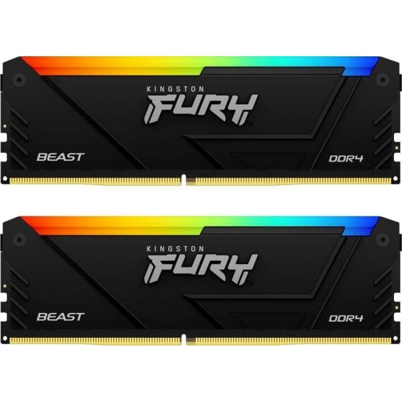 Kingston Fury Pamięć Kingston Fury Kingston Fury Beast 16GB DDR4-3200 CL16 288-Pin DIMM Kit