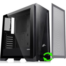 Evolveo Obudowa Evolveo EVOLVEO Ptero Q2, 2x čelní panel - sklo /mřížka, case ATX, černá