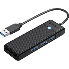 Orico HUB USB Orico Orico Hub USB-A 3x USB-A czytnik kart 5Gbps czarny