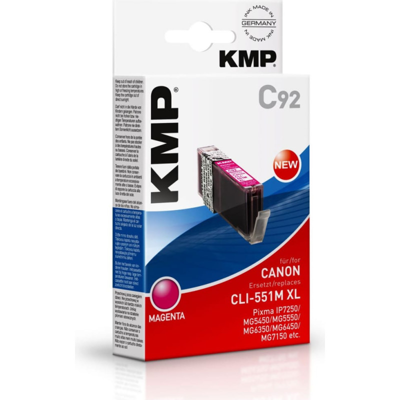 KMP Tusz KMP C92 Tusz magenta do Canon CLI-551 M XL (1519,0006)