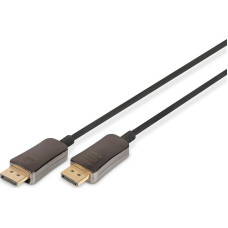 Digitus DisplayPort AOC Hybrid Glasfaserkabel, UHD 8K (schwarz, 15 Meter)