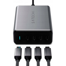 Noname Ładowarka ŁADOWARKA SIECIOWA SATECHI 165W TYPE-C 4-PORT PD GAN (4XUSB-C UP TO 100W) ST-UC165GM-EU (GWIEZDNA SZAROŚĆ)