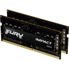 Kingston Fury Pamięć do laptopa Kingston Fury Impact, SODIMM, DDR4, 16 GB, 3200 MHz, CL20 (KF432S20IBK2/16)