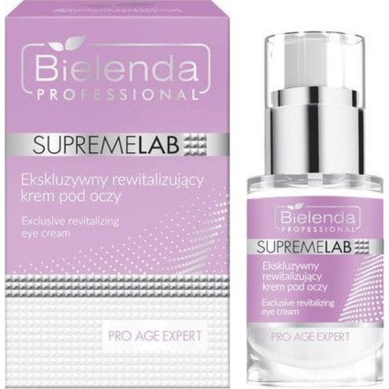 Bielenda SupremeLab Pro Age Expert ekskluzywny rewitalizujący krem pod oczy 15ml