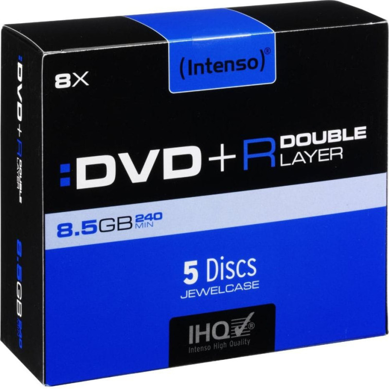 Intenso DVD+R DL 8.5 GB 8x 5 sztuk (4311245)