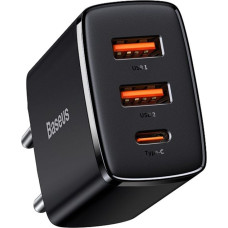 Baseus Ładowarka Baseus CCXJ-E01 2x USB-A 1x USB-C 3 A (BSU2897BLK)