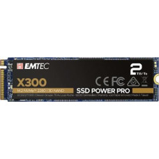 Emtec Dysk SSD Emtec X300 Power Pro 2TB M.2 2280 PCI-E x4 Gen3 NVMe (ECSSD2TX300)