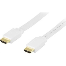 Deltaco Kabel Deltaco HDMI - HDMI 3m biały (HDMI-1030H)