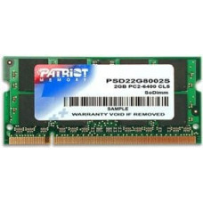 Patriot Pamięć do laptopa Patriot Signature, SODIMM, DDR2, 2 GB, 800 MHz, CL6 (PSD22G8002S)