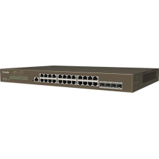 Tenda TEG3328F - L2 Managed Gigabit Switch, 24x RJ45 10/100/1000 Mb/s, 4x SFP 1 Gb/s