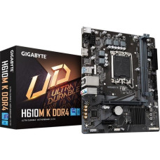 Gigabyte Płyta główna Gigabyte Mainboard|GIGABYTE|Intel H610|LGA1700|Micro-ATX|Memory DDR4|Memory slots 2|1xPCI-Express 3.0 1x|1xPCI-Express 4.0 16x|1xM.2|1xHDMI|4xUSB 2.0|2xUSB 3.2|1xRJ45|3xAudio port|H610MKDDR4