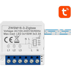 Avatto Inteligentny przełącznik dopuszkowy ZigBee Avatto ZWSM16-W3 TUYA