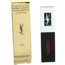 Yves Saint Laurent Yves Saint Laurent, Vernis A Levres The Holographics, Liquid Lipstick, No.502, Electric Burgundy, 6 ml For Women