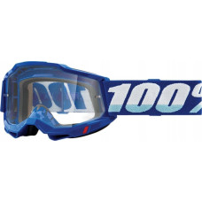 100 Bon 100% Gogle 100% ACCURI 2 BLUE (Szyba Przezroczysta Anti-Fog, LT 88%-92%) (NEW)