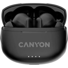 Canyon Słuchawki Canyon CANYON TWS-8, Bluetooth headset, with microphone, with ENC, BT V5.3 JL 6976D4, Frequence Response:20Hz-20kHz, battery EarBud 40mAh*2+Charging Case 470mAh, type-C cable length 0.24m, Size: 59*48.8*25.5mm, 0.041kg, Black