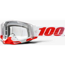 100 Bon 100% Gogle 100% RACECRAFT 2 ST-KITH (Szyba Przezroczysta Anti-Fog, LT 88%-92% + 10 Zrywek) (NEW)