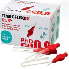 Tandex Tandex (25 szt.) szczoteczek Flexi Super Fine Ruby (czerwony))