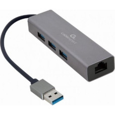 Gembird I/O ADAPTER USB3 TO LAN RJ45/3xUSB3