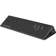 Lc-Power HUB USB LC-Power 3x USB-A do ładowania  + 7x USB-A 3.0 (LC-HUB-ALU-2B-10)