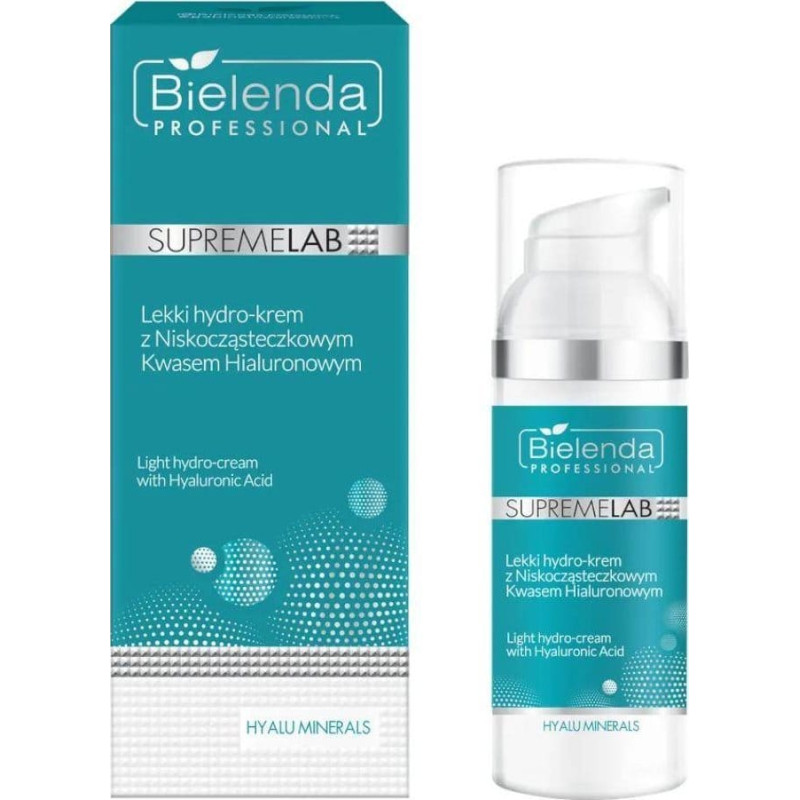 Bielenda Professional SupremeLab Hyalu Minerals lekki hydro-krem z niskocząsteczkowym kwasem hialuronowym 50ml