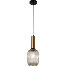 Italux Lampa wisząca Italux Antiola nowoczesna czarny  (PND-5588-1M-BRO+AMB)