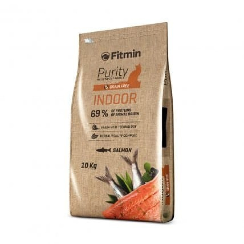 Fitmin Purity Indoor cats dry food 10 kg Adult