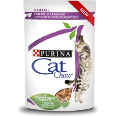 Purina Nestle CAT CHOW Hairball Control Chicken Green Beans in Sauce 85g