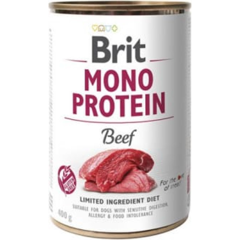 Brit Mono Protein Beef - wet dog food - 400 g