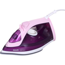 Philips 3000 series DST3020/30 iron Steam iron Ceramic soleplate 2200 W Pink, Purple